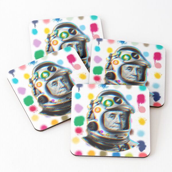 Item preview, Crypto Benjamin | Cyber Space Astronaut Miner | Spray Paint-Glitch designed and sold by spinolator.