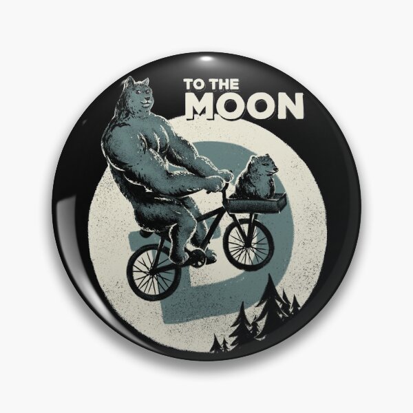 Item preview, DOGECOIN | To the MOON | Much coin how money so crypho such wow Meme Buy the Dip Hodler | Shiba Inu Doggo Ironic Dank Memes | Wacky and Uncharacteristic Bonk Dorime | Much Wow | Moon Light Silhouette designed and sold by Any Color Designs.
