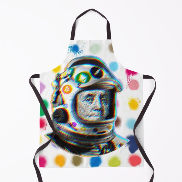 Item preview, Crypto Benjamin | Cyber Space Astronaut Miner | Spray Paint-Glitch designed and sold by spinolator.