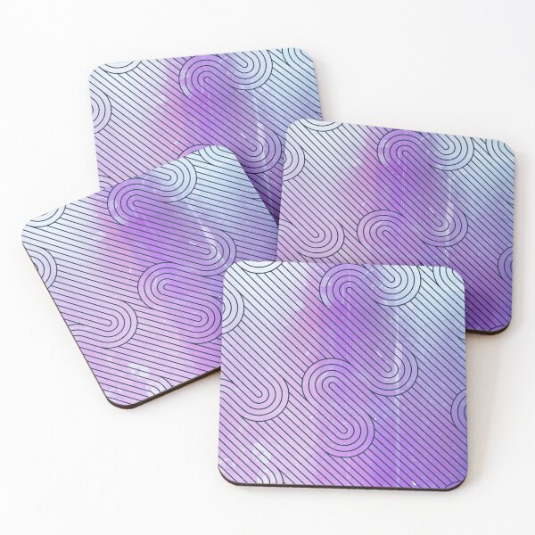 Item preview, Purple Diagonal Wavy Pattern designed and sold by Designs By YL.