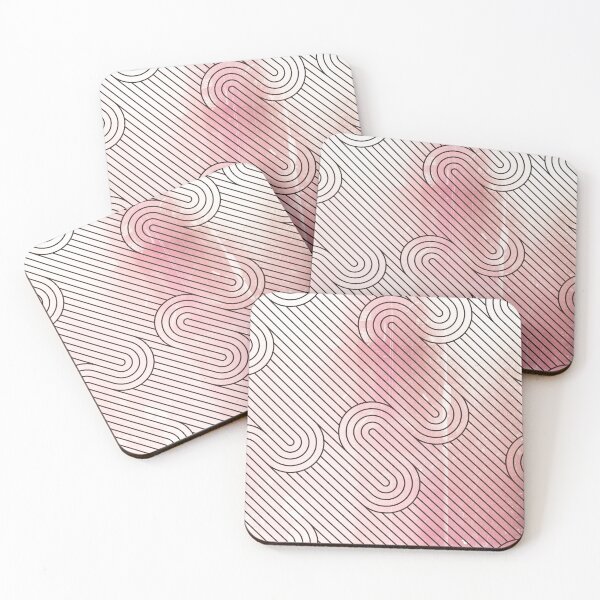 Item preview, Blush Pink Diagonal Wavy Pattern designed and sold by Designs By YL.