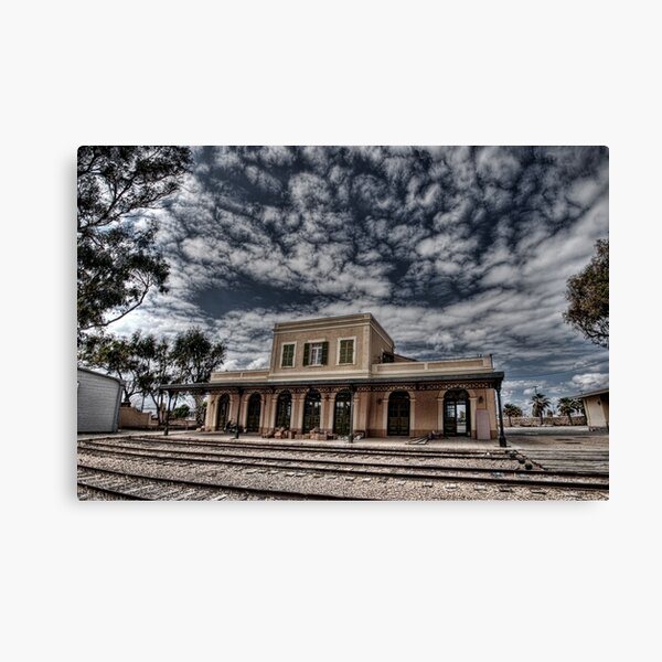 Tel Aviv, The Old Railway Station: the haunted station house Canvas Print