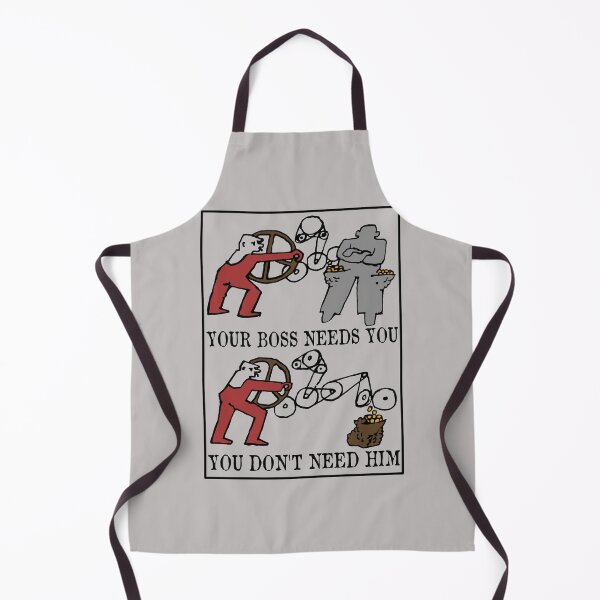 Item preview, Your Boss Needs You, You Don't Need Him - Labor Union, Socialist, Leftist, Protest, Propaganda designed and sold by SpaceDogLaika.