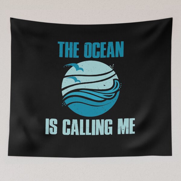 Item preview, The Ocean Is Calling Me Funny Summer Beach Lover designed and sold by Dressed For  Duty.