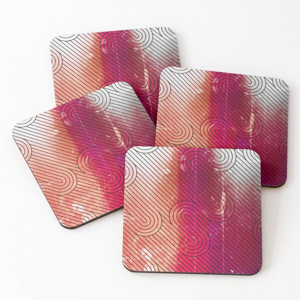 Item preview, Red Diagonal Wavy Pattern designed and sold by Designs By YL.