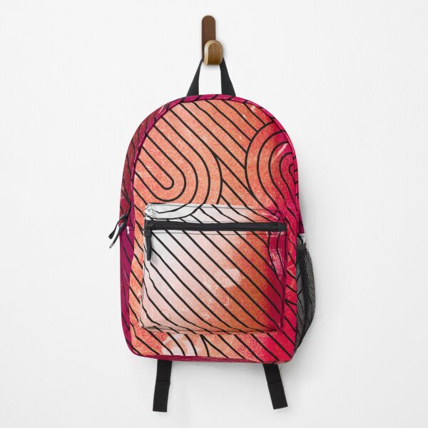 Item preview, Red Diagonal Wavy Pattern designed and sold by Designs By YL.