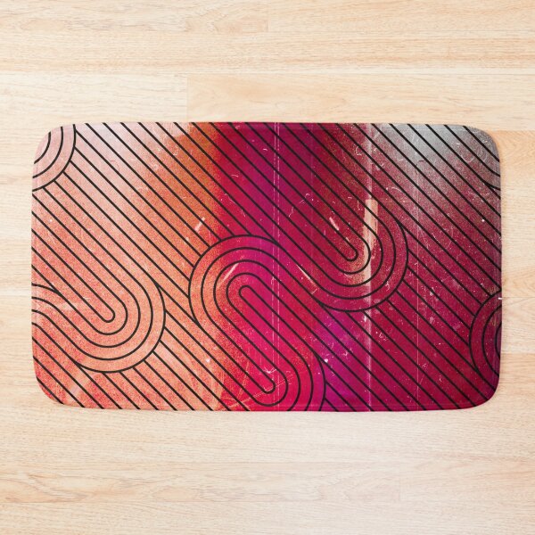 Item preview, Red Diagonal Wavy Pattern designed and sold by Designs By YL.