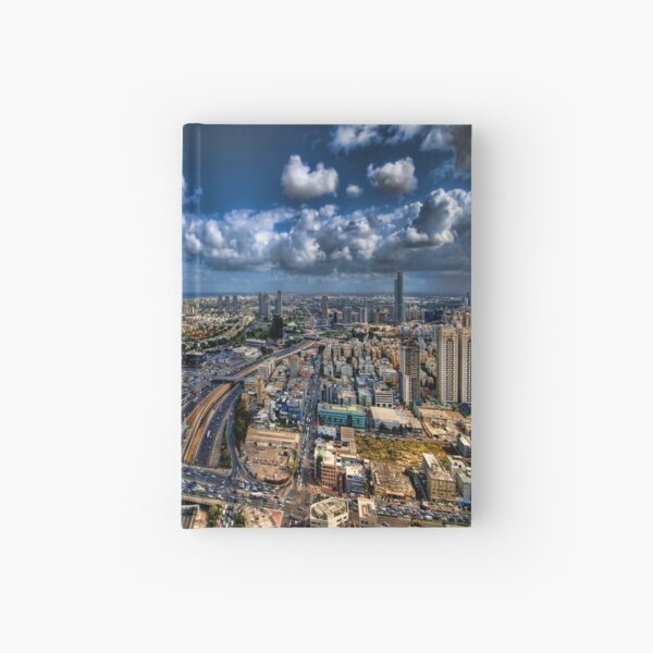 Tel Aviv, sunrise over the city Hardcover Journal