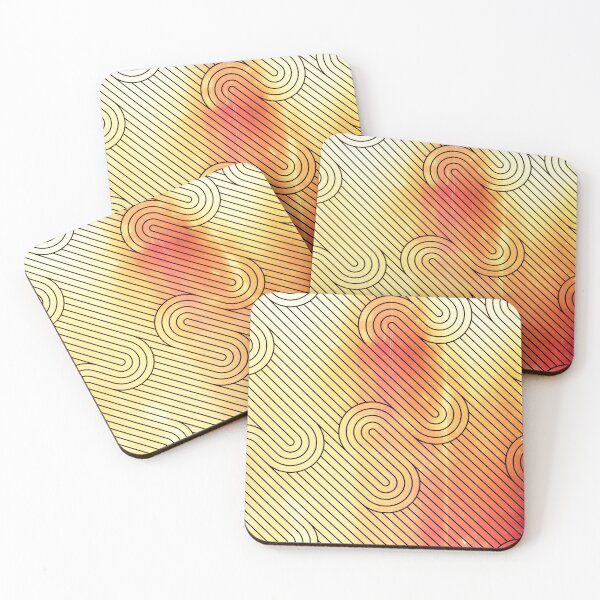 Item preview, Orange Diagonal Wavy Pattern designed and sold by Designs By YL.