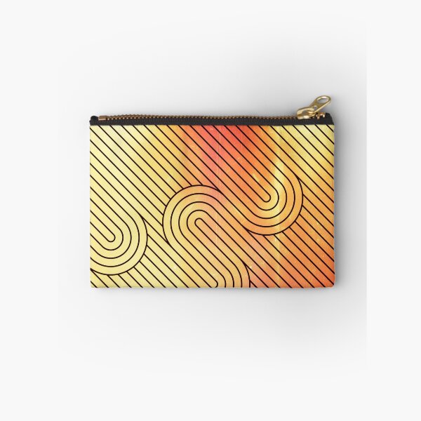 Item preview, Orange Diagonal Wavy Pattern designed and sold by Designs By YL.