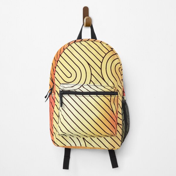 Item preview, Orange Diagonal Wavy Pattern designed and sold by Designs By YL.