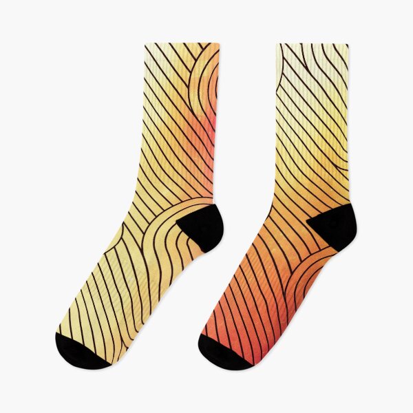 Item preview, Orange Diagonal Wavy Pattern designed and sold by Designs By YL.