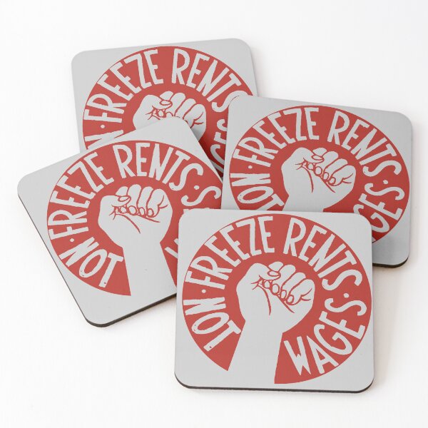Item preview, Freeze Rents Not Wages - Socialist, Leftist, Housing, Protest designed and sold by SpaceDogLaika.