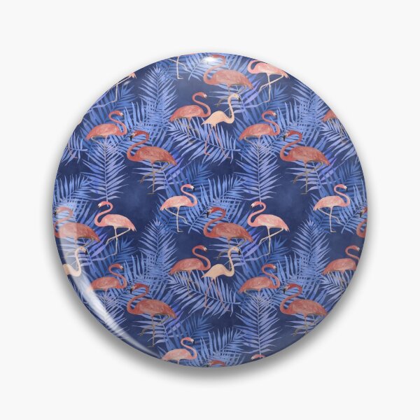 Item preview, Blue Flamingos Pattern Design designed and sold by graphicscat.