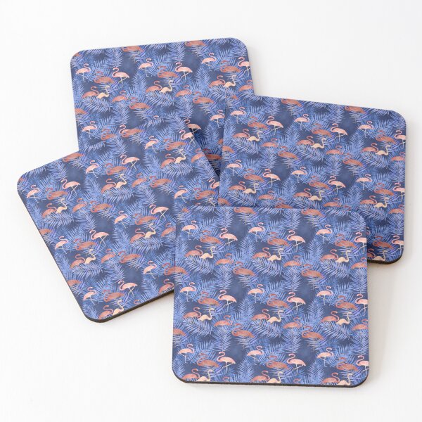Item preview, Blue Flamingos Pattern Design designed and sold by graphicscat.