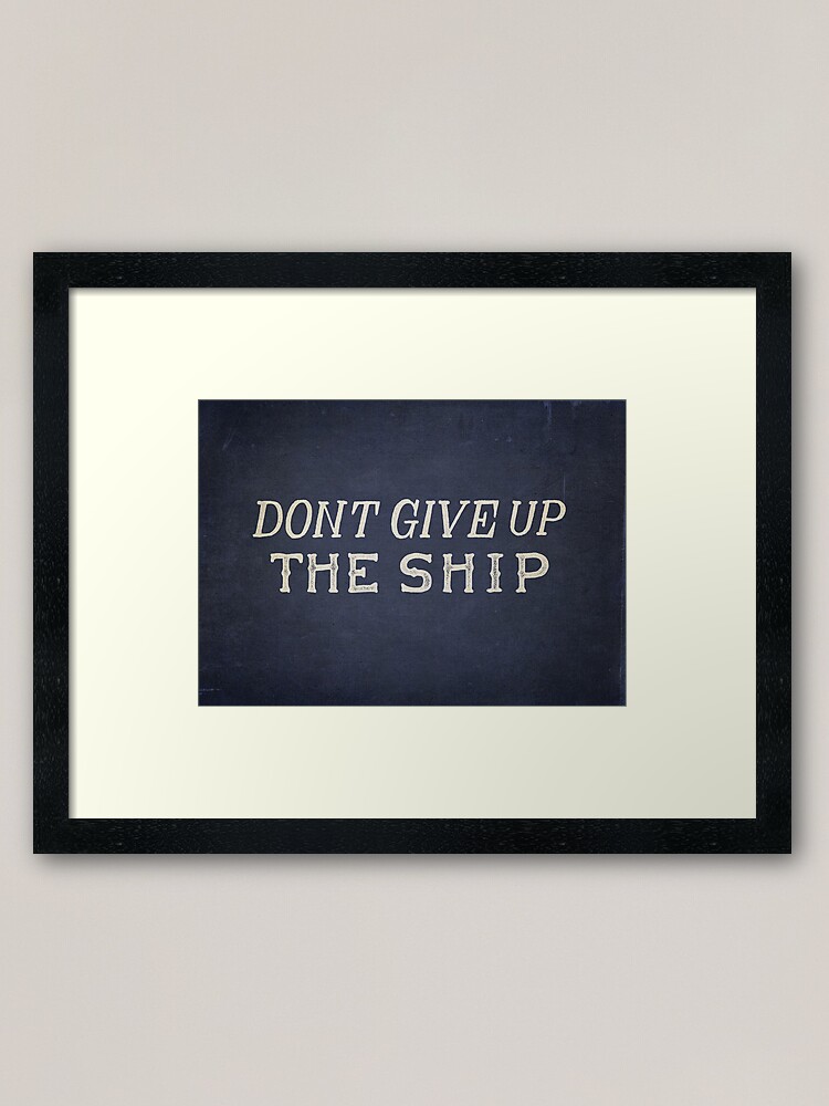 Alternate view of Commodore Perry Dont Give Up The Ship Framed Art Print
