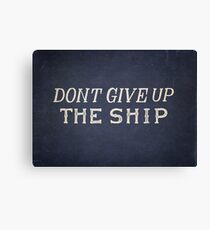 Commodore Perry Dont Give Up The Ship Canvas Print