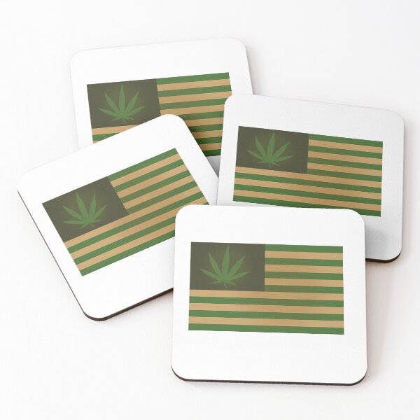 Item preview, Marijuana Flag designed and sold by Craftyhooves.