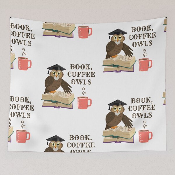 Item preview, Book owls coffee designed and sold by AdelDa19.