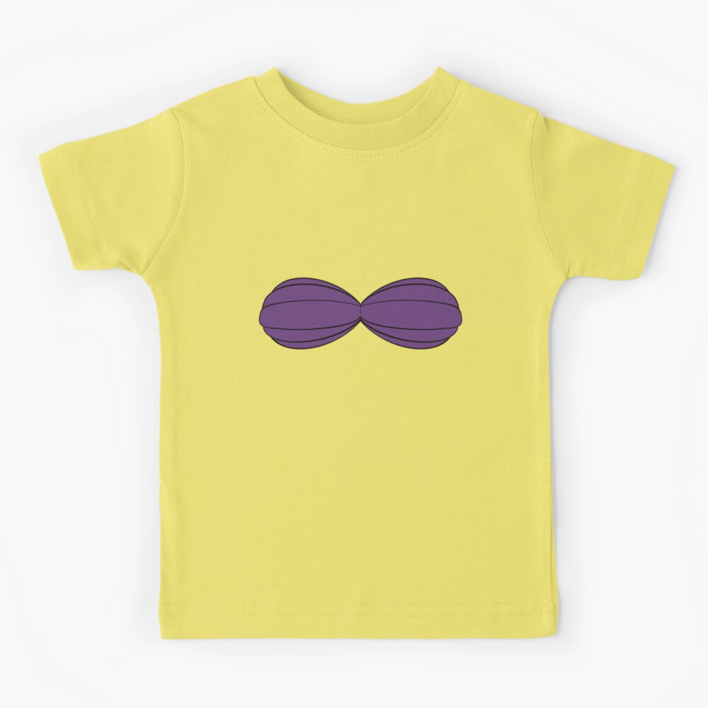 Custom Mermaid Purple Seashell Bra Cartoon Graphic T Shirt Toddler Hoodie  By Romanallen89 - Artistshot
