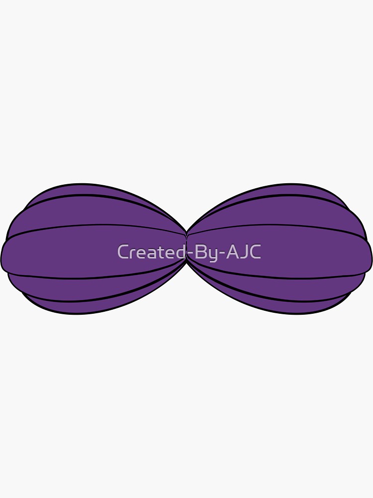 Mermaid shell bra Sticker for Sale by Created-By-AJC