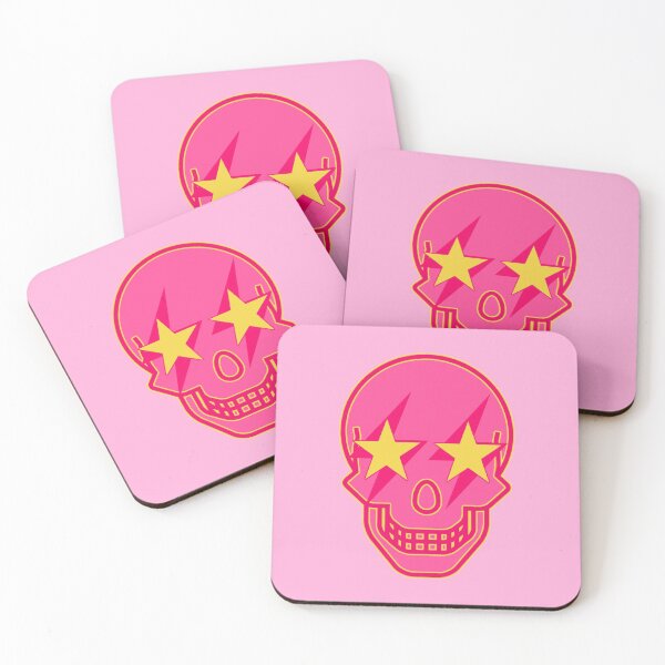 Item preview, hot pink star eye skull designed and sold by Julia Santos.