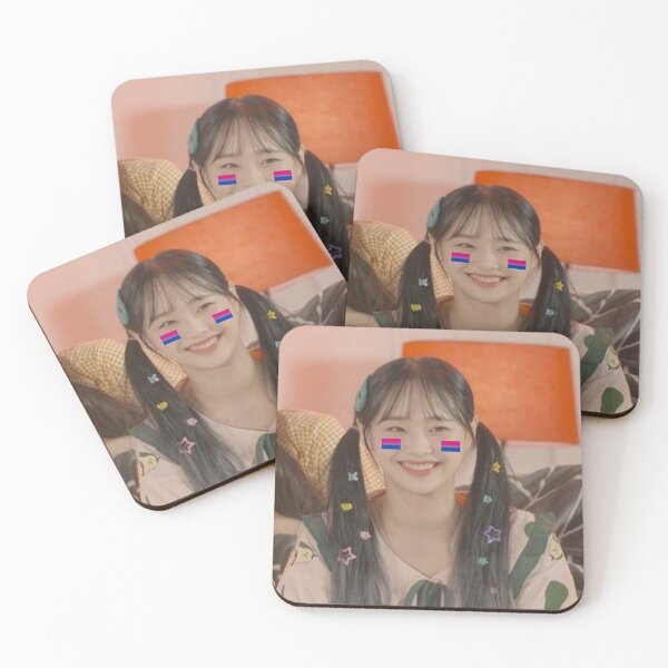 Item preview, chuu smiling with bisexual flag designed and sold by designsbychuu.
