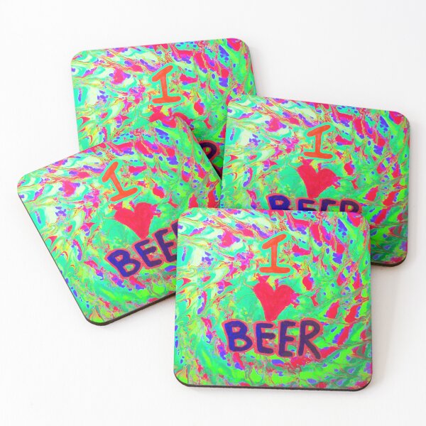 Item preview, I LOVE BEER, Painting, under UV light designed and sold by Andrew Morrell.