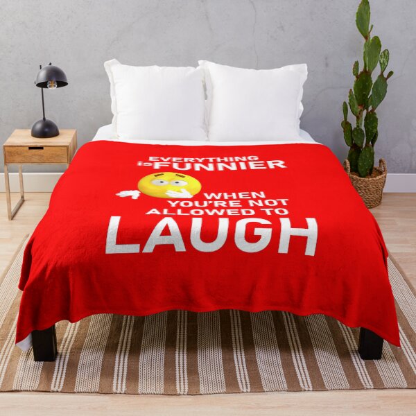 Item preview, Everything is funnier when you're not allowed to laugh on Red designed and sold by Artsy Boulevard.