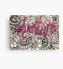 Adventure Zentangle Canvas Print