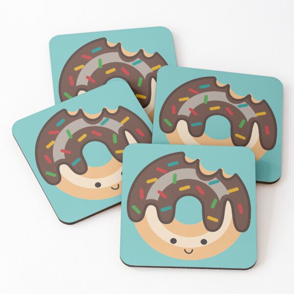 Item preview, Colorful Kawaii Chocolate Glazed Donut Pattern designed and sold by Zooone.