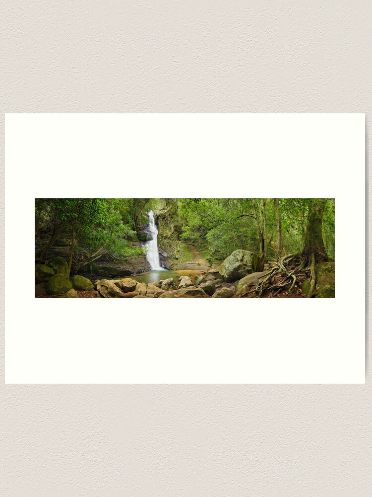 Thumbnail 1 of 3, Art Print, Cascades Falls, Macquarie Pass National Park, New South Wales, Australia designed and sold by Chockstone.