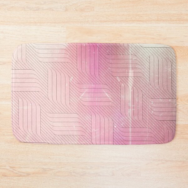 Aperçu de l'œuvre Tissage de panier contemporain rose fard à joues créée et vendue par Designs By YL.