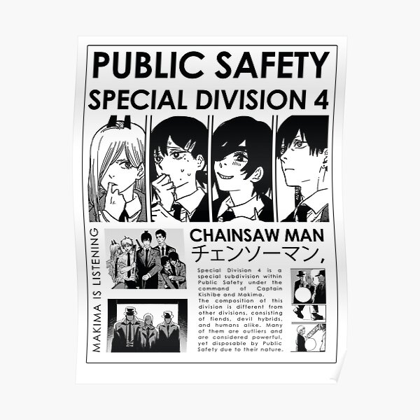 Chainsaw Man Special Division 4 Poster