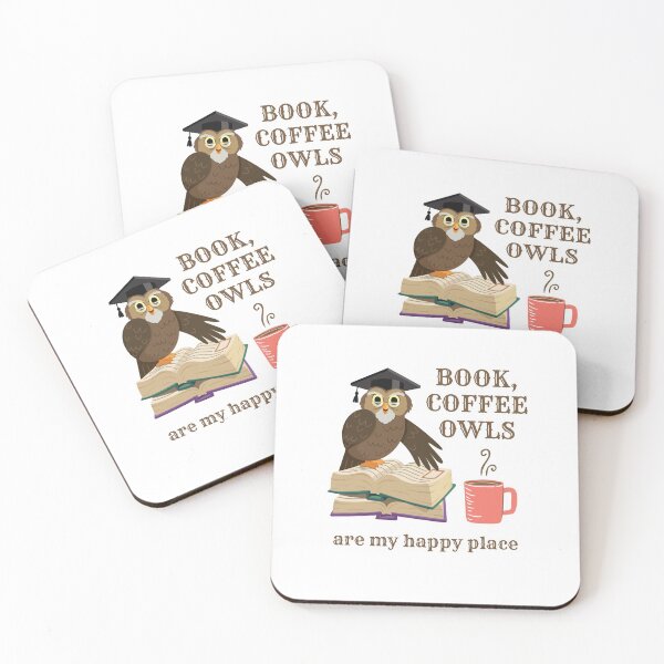Item preview, Book owls coffee designed and sold by AdelDa19.