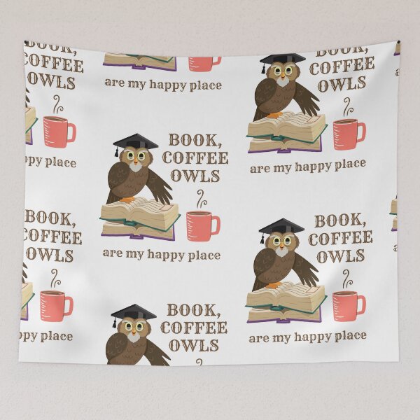 Item preview, Book owls coffee designed and sold by AdelDa19.