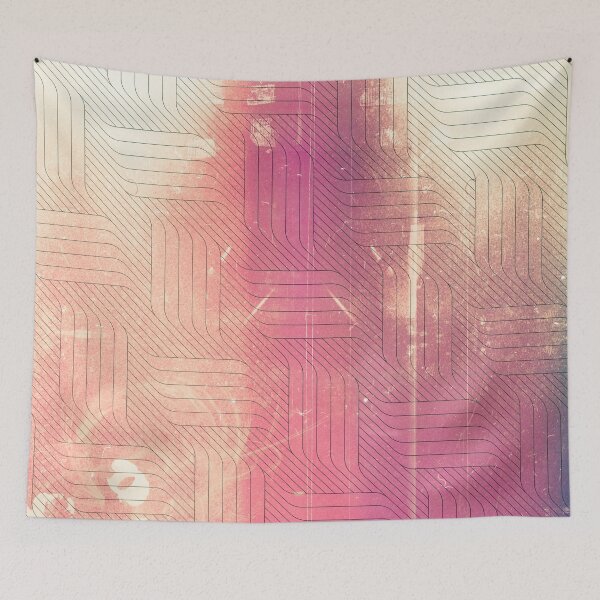 Aperçu de l'œuvre Tissage de panier contemporain pêche créée et vendue par Designs By YL.