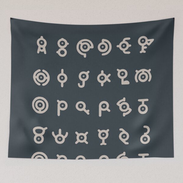 Item preview, Unown Grey Pattern designed and sold by SmeargleDesign.