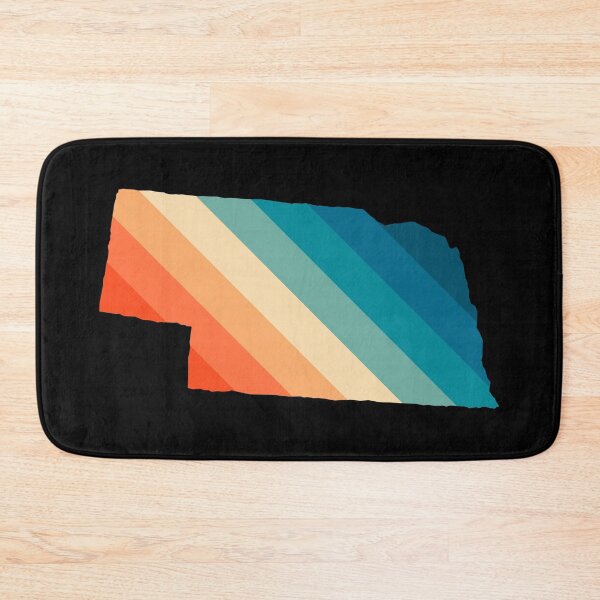 Item preview, Nebraska State Retro Map designed and sold by Texterns.
