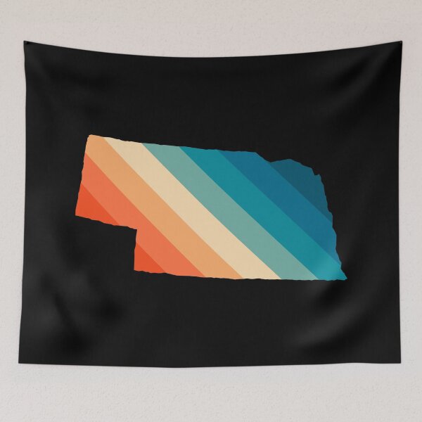 Item preview, Mapa retro del estado de Nebraska designed and sold by Texterns.