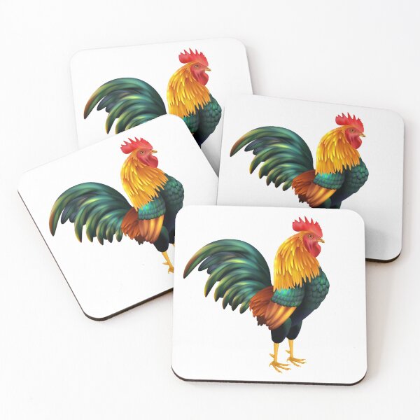 Item preview, colorful realistic rooster designed and sold by romio006.