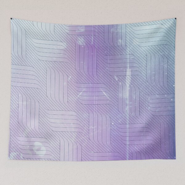 Aperçu de l'œuvre Tissage de panier contemporain violet créée et vendue par Designs By YL.
