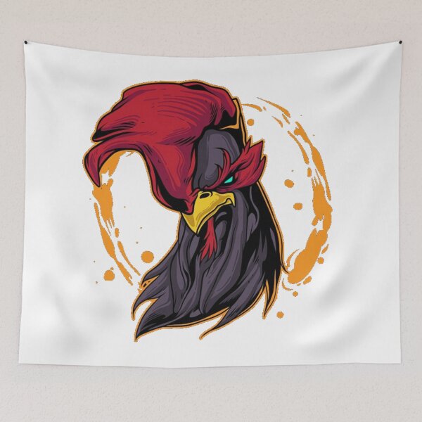 Item preview, angry rooster illustration designed and sold by romio006.