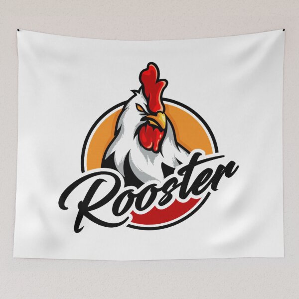 Item preview, angry rooster mascot logo designed and sold by romio006.