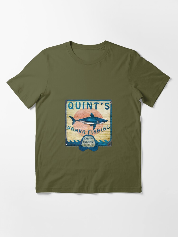 Quints Shark Fishing Essential T-Shirt for Sale by The Aloof