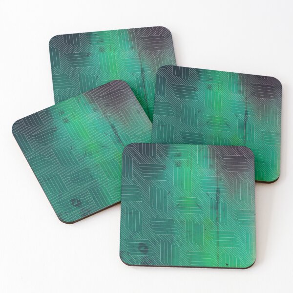 Aperçu de l'œuvre Tissage de panier contemporain vert créée et vendue par Designs By YL.