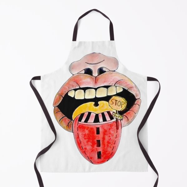 Item preview, Big Mouth - Big Lips - Stop 4 way Vintage Style designed and sold by DallianaStore.