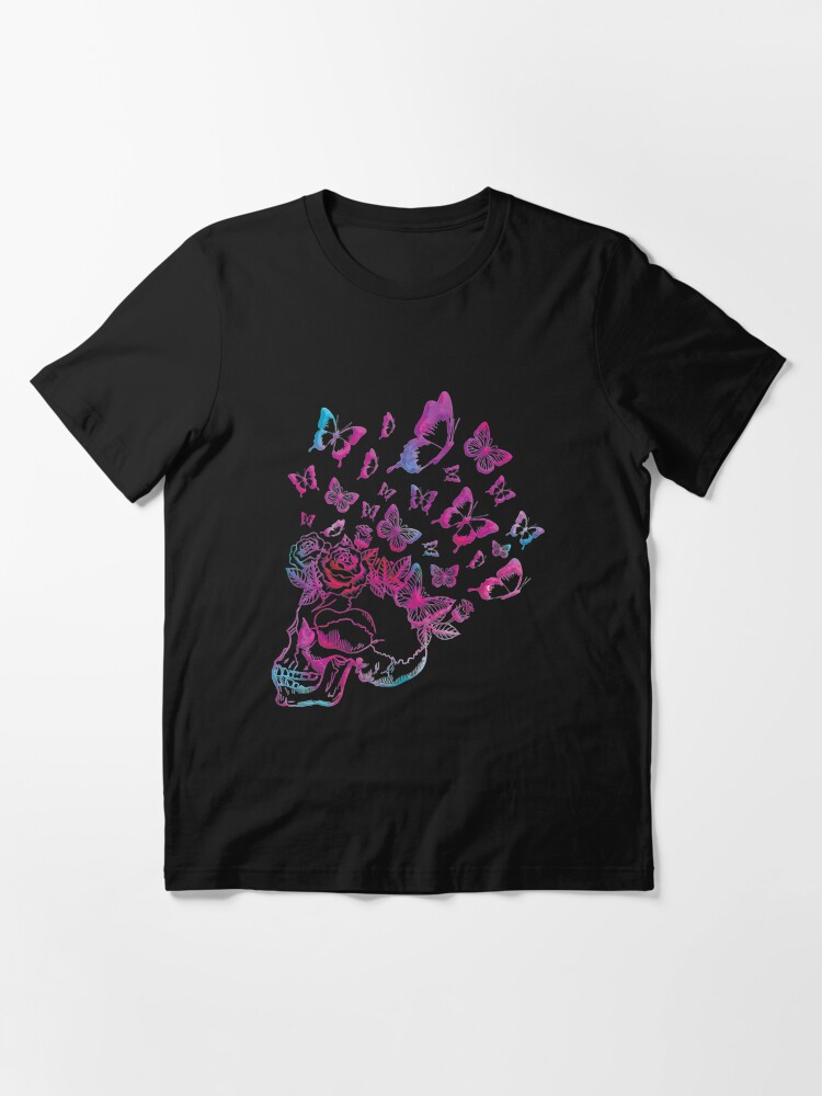 Butterfly Skull Essential T Shirt for Sale by AlvarezTimothy Redbubble