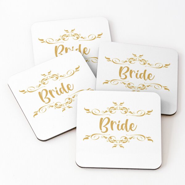 Item preview, wedding party -bride in gold designed and sold by sandpiperstudio.