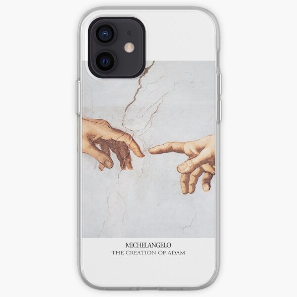 The Creation of Adam Michelangelo Fingers Touching iPhone Soft Case